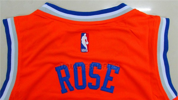 Camiseta New York Knicks Derrick Rose #25 Naranja
